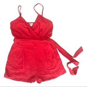 COPY - A5 Billabong orange cotton romper in size medium